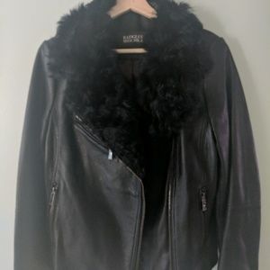 Badgley Mischka Black Genuine leather jacket